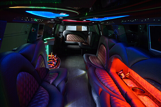 Large limo interior