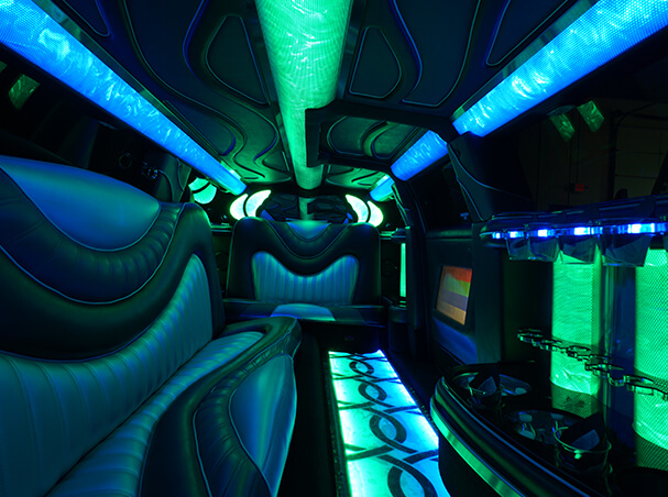 Party bus interior