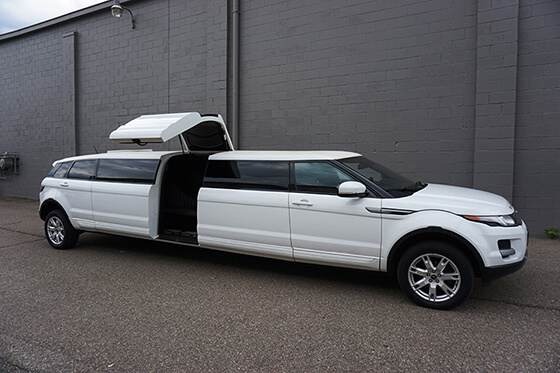 Luxurious limousine exterior