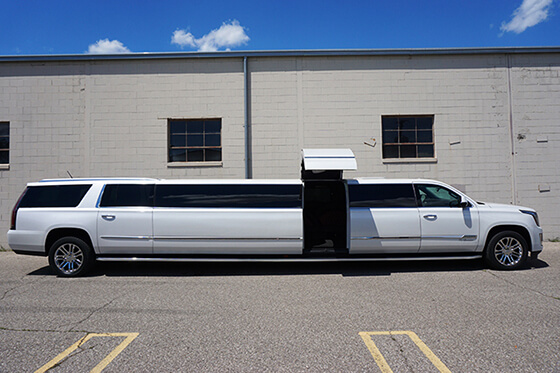 White limo exterior