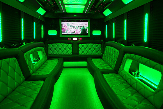 Party bus interior