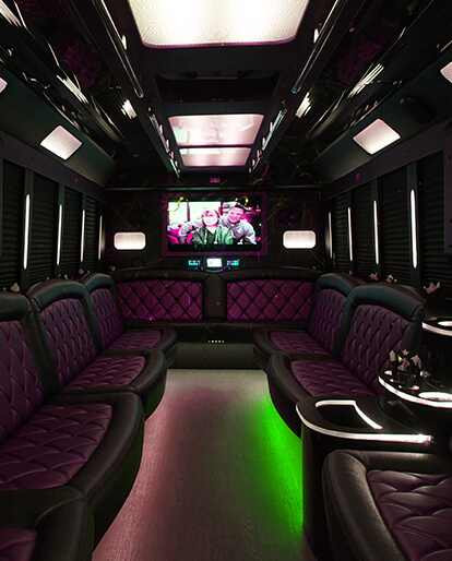 Spacious limo bus